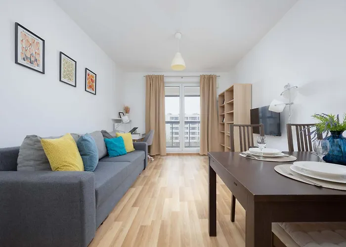 Bright Apartment With Parking Near The Pge National Stadium By Noclegi Renters